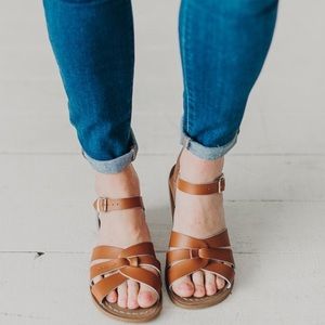 Big Kids Salt Water Sandals. Women’s size US 3.